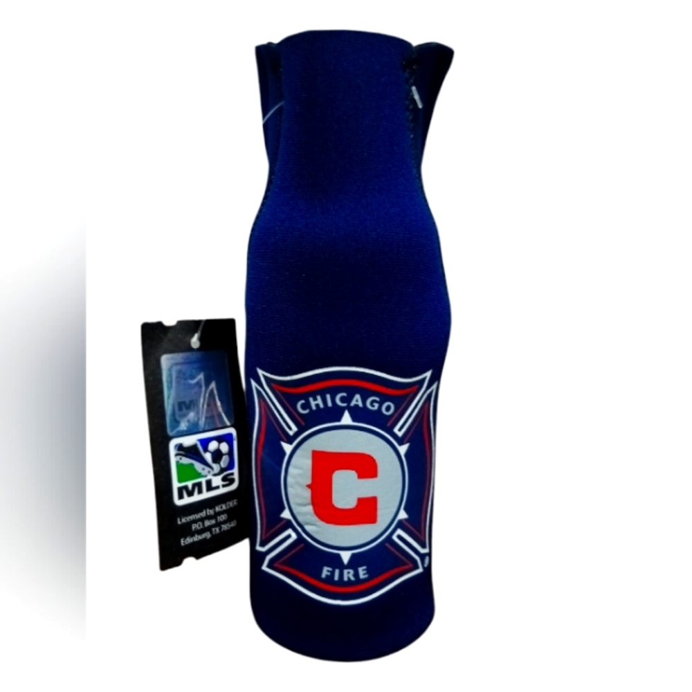 Chicago Fire FC MLS 12 Oz Bottle Hugger Original Logo Design